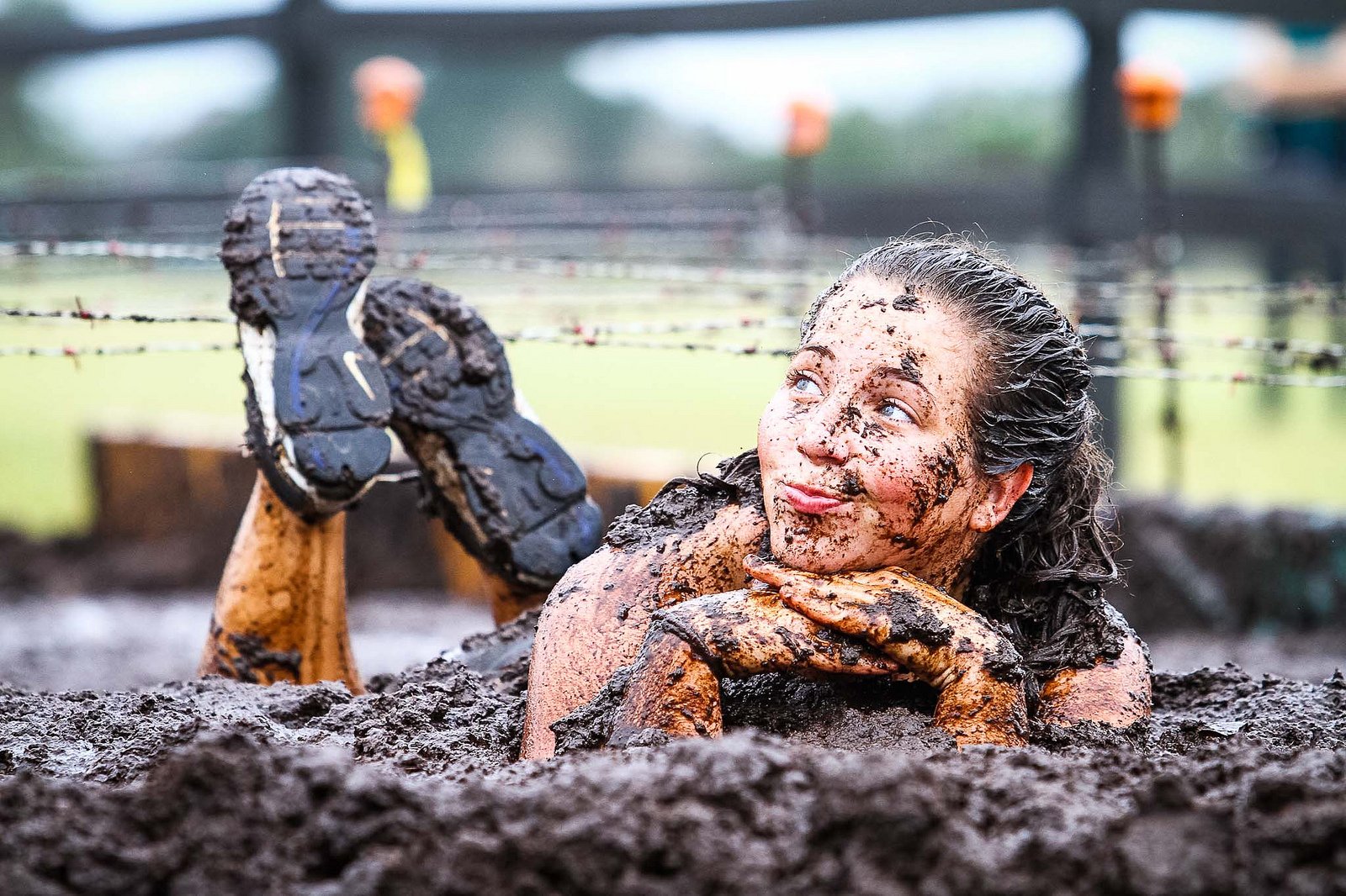 Women mud