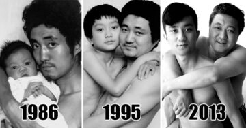 Padre e hijo se toman la MISMA foto durante 28 años, hasta que al FINAL todo cambió