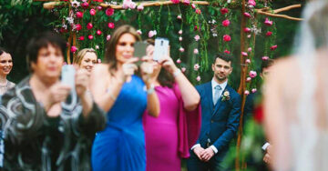 ¿Por qué los invitados a una boda deberían apagar su celular? Estas fotos lo dicen todo