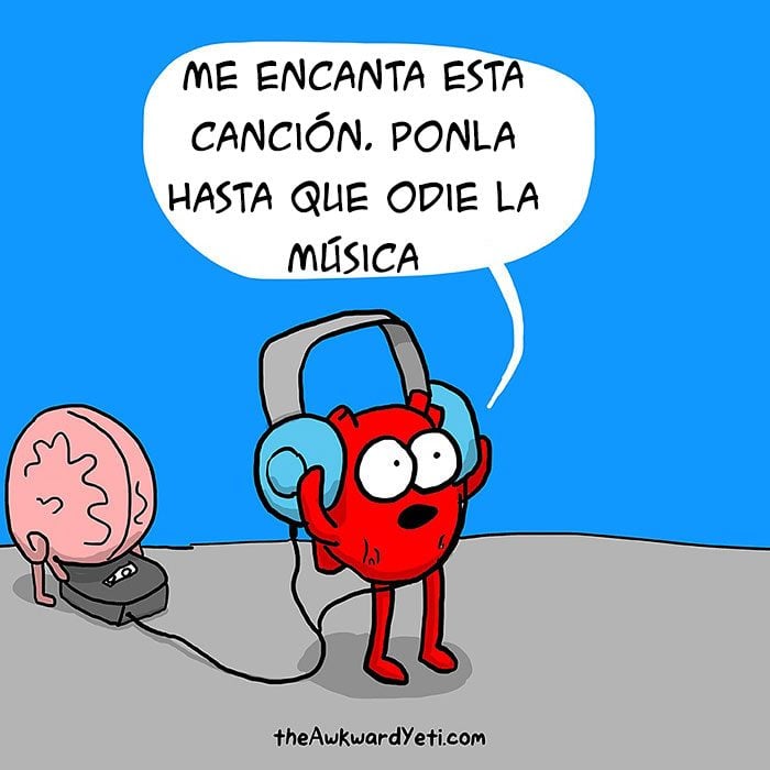 Corazón Vs Cerebro Cómic Awkward Yeti