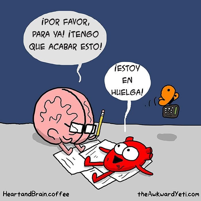 Corazón Vs Cerebro Cómic Awkward Yeti