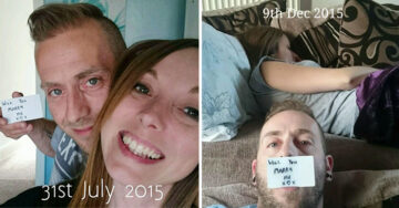 Este hombre le propuso matrimonio a su esposa en cada foto durante meses ¡El resultado es conmovedor!
