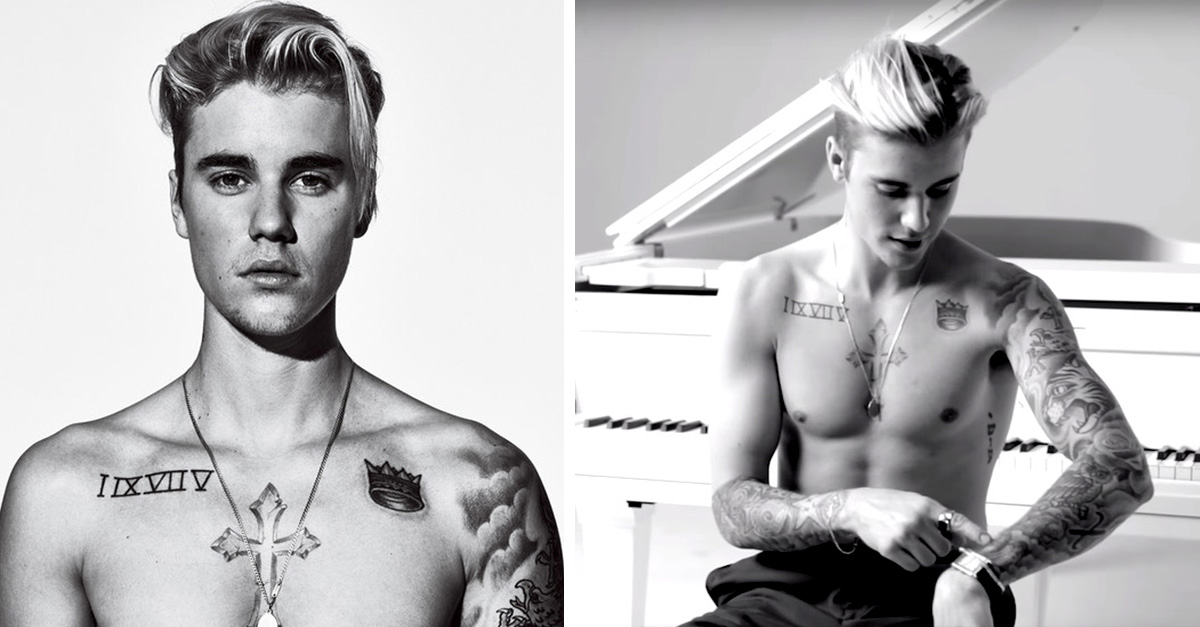 Justin Bieber comparte el significado de sus tatuajes