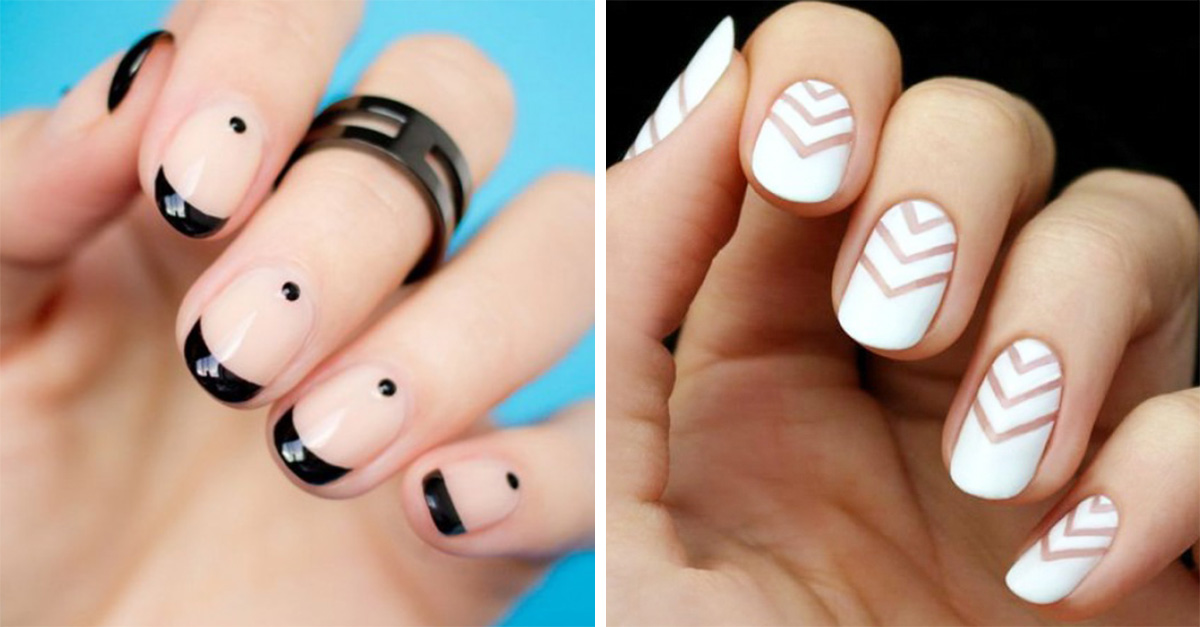 30 increíbles ideas de diseños para uñas minimalistas