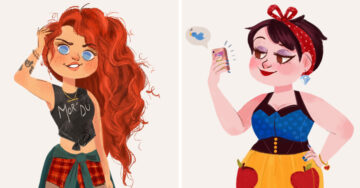 Así es como sería la vida de las princesas de Disney si fueran chicas modernas del siglo 21