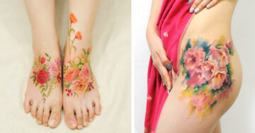 Esta artista realiza increíbles tatuajes que parecen pinturas hechas con acuarela