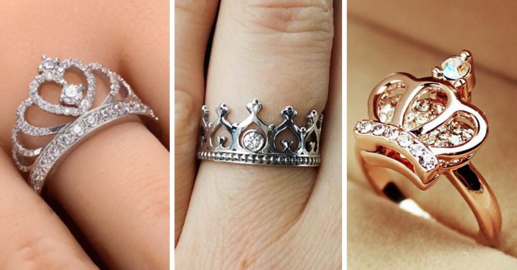 salto Comparación burlarse de 25 anillos en forma de corona que toda princesa merece