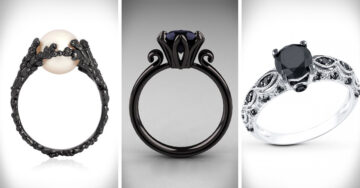 30 Originales anillos de compromiso que volverán loca a cualquier chica que ame el negro