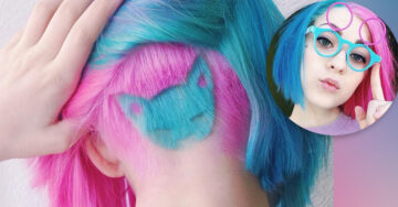 El corte del cabello arcoiris con forma de gato es la nueva tendencia que está inundando Instagram