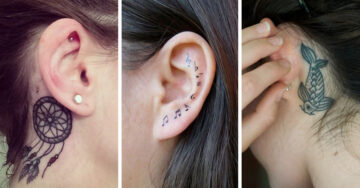 20 Creativos tatuajes que tus orejas merecen tener ¡Morirás por hacértelos!