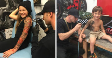Este artista está realizando tatuajes inofensivos a niños enfermos; la razón es conmovedora