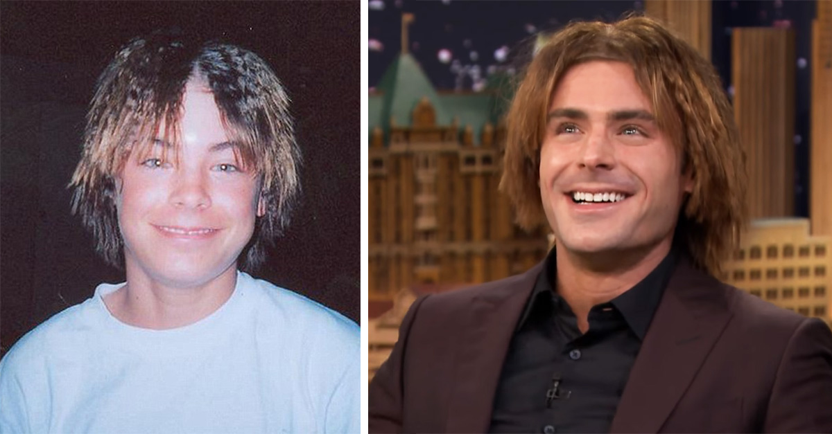 Zac Efron recrea foto de su infancia en The Tonight Show