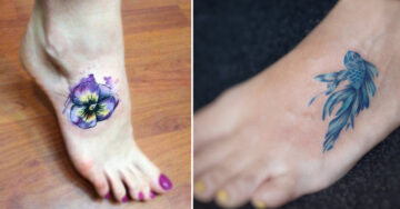 20 Ideas de tatuajes pequeños en el pie que demuestran que a veces menos es más