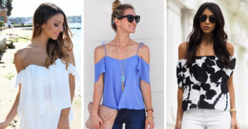 20 Refrescantes Outfits con blusas sin hombros que te harán robar miradas esta temporada de calor