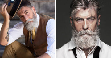 Este guapísimo hombre de 60 años se convirtió en modelo con sólo dejarse crecer la barba
