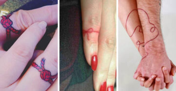 15 Hermosos tatuajes que le hacen homenaje a la leyenda de ‘El hilo rojo del destino’