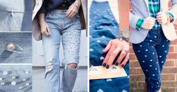 15 Impresionantes maneras de darles un toque especial a tus viejos jeans favoritos