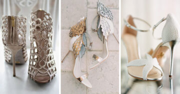20 Increíbles zapatos de novia que parecen salidos de un cuento de hadas