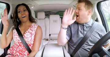 Michelle Obama sorprende a todos y hace el mejor ‘Carpool Karaoke’ junato a James Corden y Missy Elliott