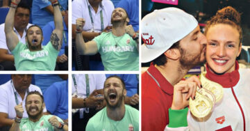 La reacción de este hombre al ver ganar a su esposa en los Juegos Olímpicos merece el Oro