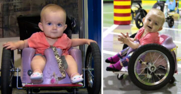 Esta mamá construyó la mejor silla de ruedas para su hija parapléjica ¡Con materiales reciclados!