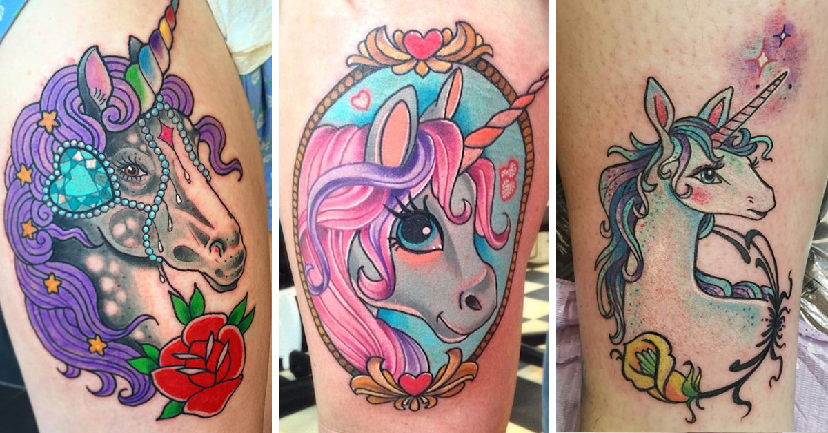 25 tatuajes de unicornios que querrás hacerte hoy mismo