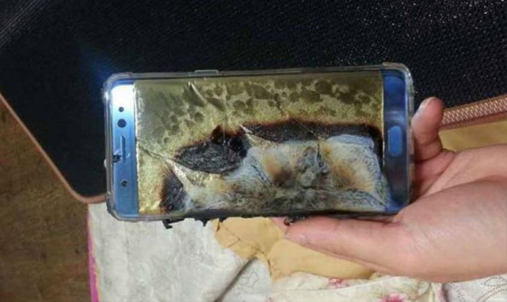 Galaxy Note 7 quemado