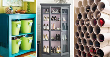 15 Creativas ideas que te ayudarán a mantener tus zapatos bien organizados