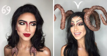 Esta artista creó lo mejor de los 12 signos del zodiaco en su rostro sólo con maquillaje