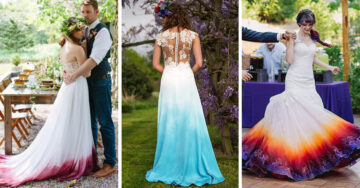 20 Ideas para personalizar tu vestido de novia con colores deslavados y lucir única en tu boda