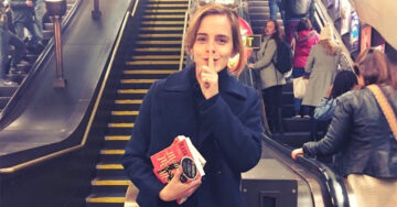 Emma Watson esconde libros feministas para que los encuentren ¡en el metro de Londres!