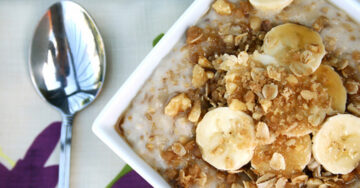 Desayuna avena y baja esa pancita posnavideña