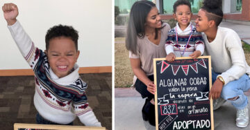 Este niño finalmente fue adoptado; su adorable reacción ha conmovido a todo Internet