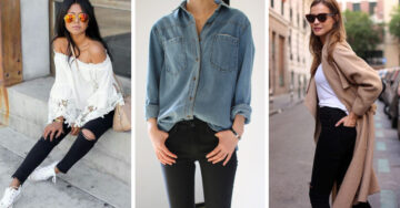 15 combinaciones sencillas para usar tus amados jeans negros