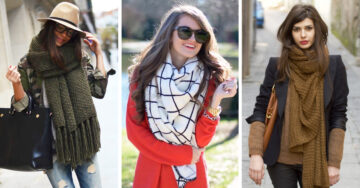 15 ideas para sacarle provecho a todos los estilos de bufanda que hay en tu closet