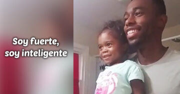 Este papá eleva la autoestima de su hija cada mañana; ¡Es lo más tierno que verás hoy!