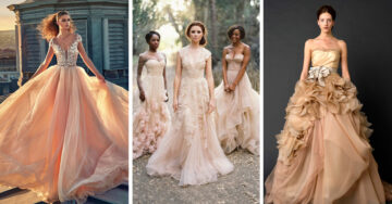 15 increíbles vestidos en color nude que solo las novias atrevidas usarían