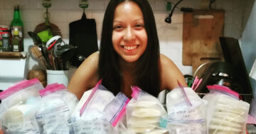 Dona 2 mil onzas de leche materna después de perder a su bebé, en un acto de sanación