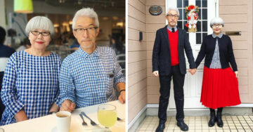 Esta original pareja japonesa ha combinado su atuendo por más de 37 años