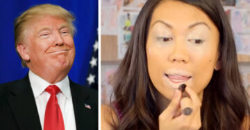 Crea tutorial de belleza inspirado en Donald Trump para trolear seguidores… ¡El resultado es épico!