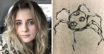 Chica con esquizofrenia transforma sus alucinaciones en increíbles dibujos