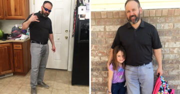 Este padre visitó la escuela de su hija con los pantalones mojados después de que ella tuviera un ‘accidente’