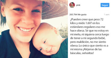 Pink sube una foto a Instagram y envía un importante mensaje sobre amor propio