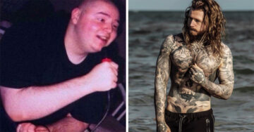 Perdió 80 kilos y cubrió sus cicatrices con tatuajes; ahora es un codiciado modelo