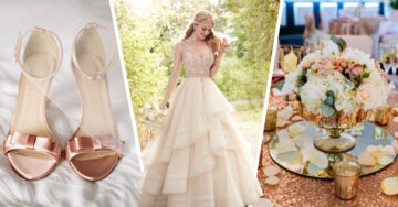 15 Hermosas razones para tener una boda con tema ‘rosa dorado’