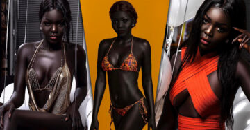 Esta hermosa modelo de Sudán es conocida como “Queen of Dark” gracias a su increíble piel