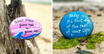 Un pequeño mensaje en una roca puede cambiar la vida de otra persona; es lo más inspirador que verás