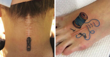 15 Increíbles tatuajes que convierten cicatrices en verdaderas obras de arte