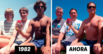 Este grupo de amigos recrea la misma fotografía hace 35 años; el resultado es encantador