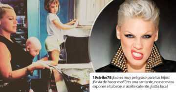 Pink sube foto familiar y seguidores critican sus habilidades maternas; Instagram entra en debate